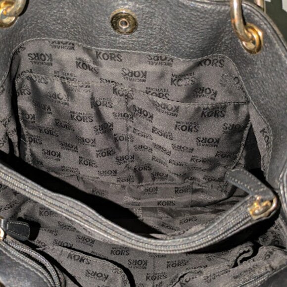 Michael Kors Black Leather Shoulder Bag - Picture 2 of 6